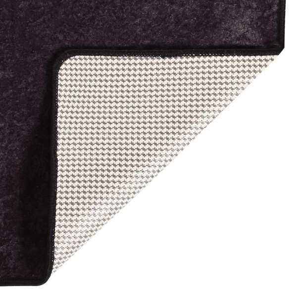 vidaXL Rug Washable 80x300 cm Anthracite Anti Slip