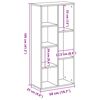 vidaXL Bookcase White 50x25x105 cm Engineered Wood