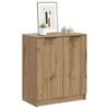 vidaXL Shoe Cabinet Artisian Oak 59x35x70 cm Engineered Wood