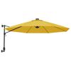 vidaXL Wall-mounted Parasol with LEDs Yellow 290cm