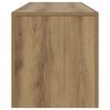 vidaXL TV Cabinet with LED Lights Artisan Oak 140x36.5x40 cm Engineered Wood