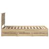vidaXL Bed Frame with Drawer Sonoma Oak 90 x 190 cm Engineer Wood