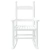 vidaXL Rocking Chair for Children White Solid Wood Poplar