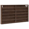 vidaXL Vitrine Cabinet Brown Oak 100x8,5x58 cm Engineered Wood