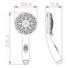 SCHÜTTE Hand Shower Head AQUA 2 SAVE Chrome