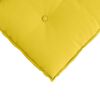 vidaXL Back Pillow Light Yellow 80 x 19 x 50 cm Fabric