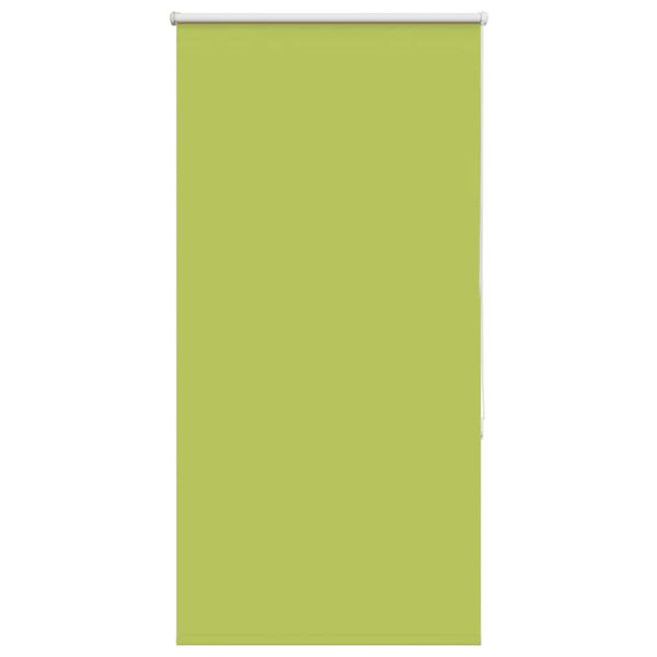 vidaXL Roller Blind Blackout Leaves Green 75x150 cm Fabric Width 70.7 cm Polyester