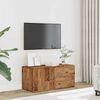 vidaXL TV Cabinet Old Wood 80x34x35.5 cm Engineered Wood