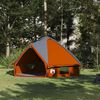 vidaXL Teepee Tent with Roof Grey and Orange 490 x 410 x 210 cm