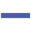 vidaXL Patio Retractable Side Awning 117x600 cm Blue