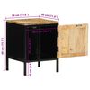 vidaXL Bedside Cabinet Brown and Black 30 x 30 x 40 cm