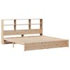 vidaXL Bookcase Bed without Mattress 200x200cm Solid Wood Pine