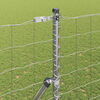 vidaXL Fence with Post Silver 1.5 x 10 m Steel and PVC