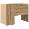 vidaXL Desk with Shelf Artisan Oak 102 x 50 x 75 cm Engineered Wood
