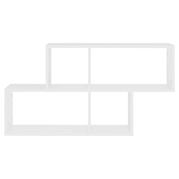 vidaXL Wall Shelf White 100x18x53 cm Engineered Wood