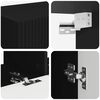 vidaXL TV Wall Cabinet Set Wall-mounted 6 pcs Black