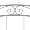 vidaXL Bed Frame without Mattress Grey Metal 140x200 cm