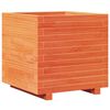 vidaXL Garden Planter Wax Brown 50x50x49.5 cm Solid Wood Pine