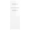 vidaXL Apothecary Cabinet High Gloss White 20x45.5x60 cm Engineered Wood