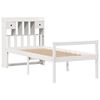 vidaXL Bookcase Bed without Mattress White 90x190 cm Single Solid Wood Pine