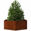 vidaXL Planter Rusty 138x120x45 cm Corten Steel