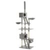 vidaXL Cat Tree | Grey | Engineered wood, carton, plush fabric, sisal rope