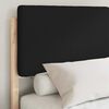 vidaXL Bed Frame with Upholstered Headboard Black 140 x 200 cm