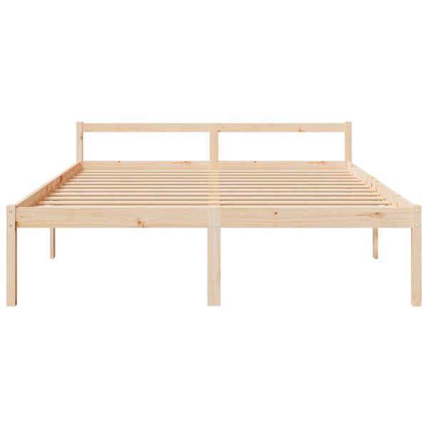 vidaXL Senior Bed without Mattress 200x200cm Solid Wood Pine