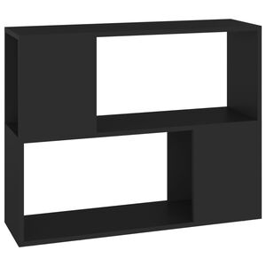 vidaXL TV Cabinet Black 80x24x63 cm Engineered Wood