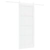vidaXL Sliding Door 83 x 202 cm Solid Pine Wood White