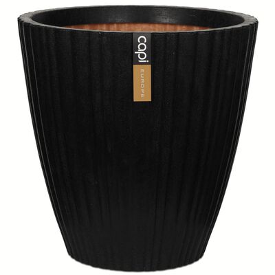 Capi Vase Urban Tube Tapered 55x52 cm Black KBLT802