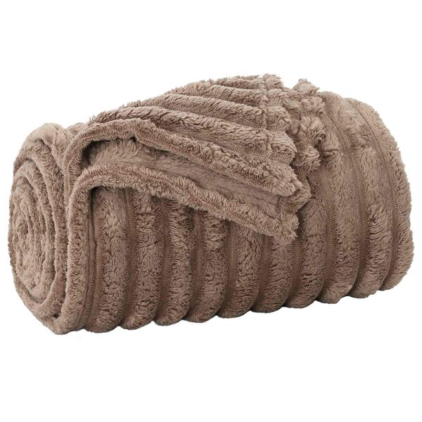 vidaXL Throw Blankets 6 pcs Camel 200 x 150 cm Fleece