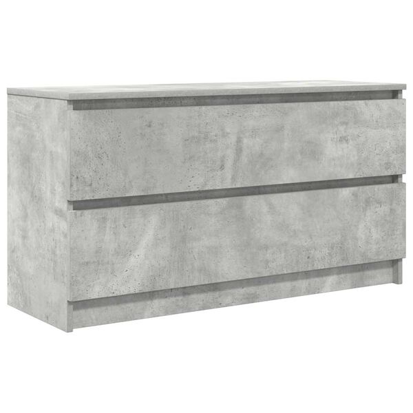 vidaXL TV Cabinet Concrete Grey 100x35x54 cm Engineered Wood