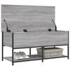 vidaXL Storage Bench Grey Sonoma 100x42.5x47 cm Engineered Wood
