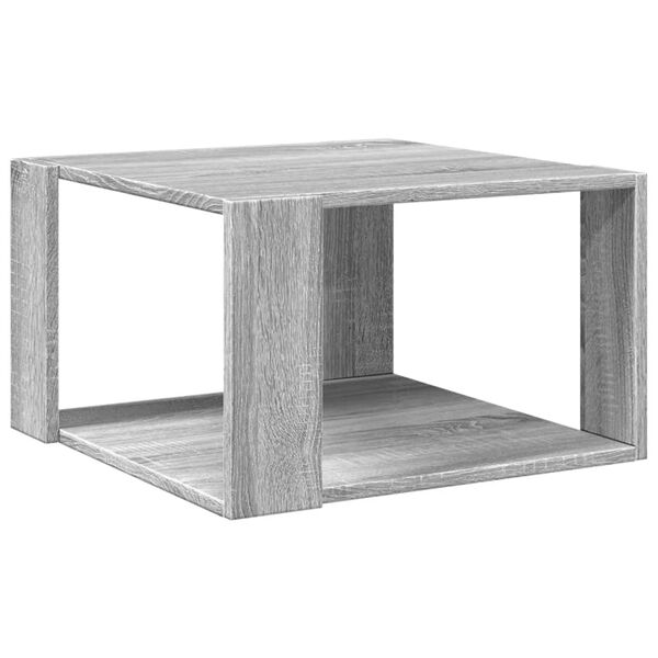 vidaXL Coffee Table Grey Sonoma 51.5x51.5x30 cm Engineered Wood