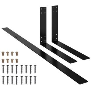 vidaXL Backrest For Pallet Sofa | Black | Iron | Medium | Durable