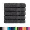 vidaXL Premium Bath Towels "SOLUND" 50 pcs Anthracite 100x150 cm 600 gsm