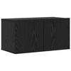 vidaXL TV Cabinet Set Wall-mounted 3 pcs Black Oak Engineered Wood