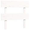 vidaXL Bed Frame without Mattress White Single Solid Wood Pine
