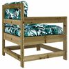 vidaXL Garden Chairs with Cushions 2 pcs Impregnated Wood Pine