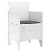 vidaXL Garden Chair 4 pcs White 53 x 49 x 85 cm PP