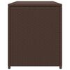 vidaXL Garden Storage Box Brown 120x50x60 cm Poly Rattan