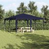 vidaXL Party Tent Blue 400 x 400 x 266 cm Polyethylene and Steel