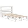 vidaXL Bed Frame without Mattress White 90x190 cm Single Solid Wood Pine