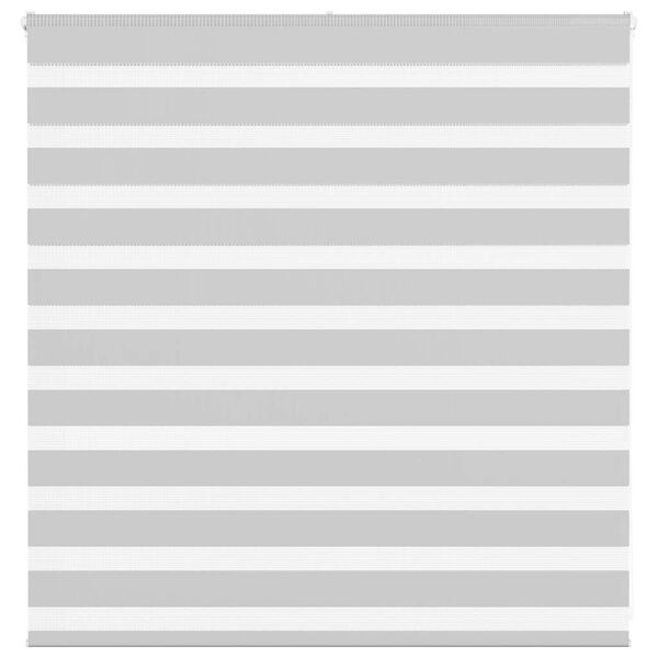 vidaXL Zebra Blind Light Grey 145x100 cm Fabric Width 140.9 cm Polyester