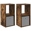vidaXL Bedside Table 2 pcs Smoked Oak 30.5 x 27 x 59.5 cm
