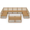 vidaXL 11 Piece Garden Lounge Set Solid Pinewood