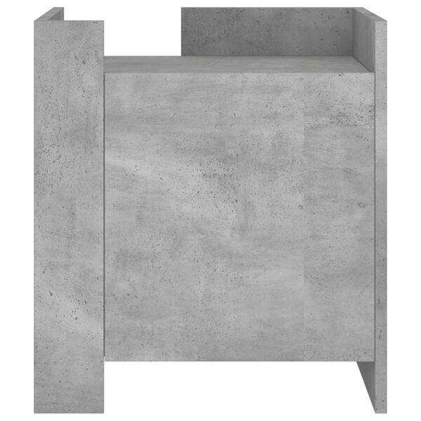 vidaXL Bedside Cabinet Concrete Grey 45x50x50 cm Engineered Wood