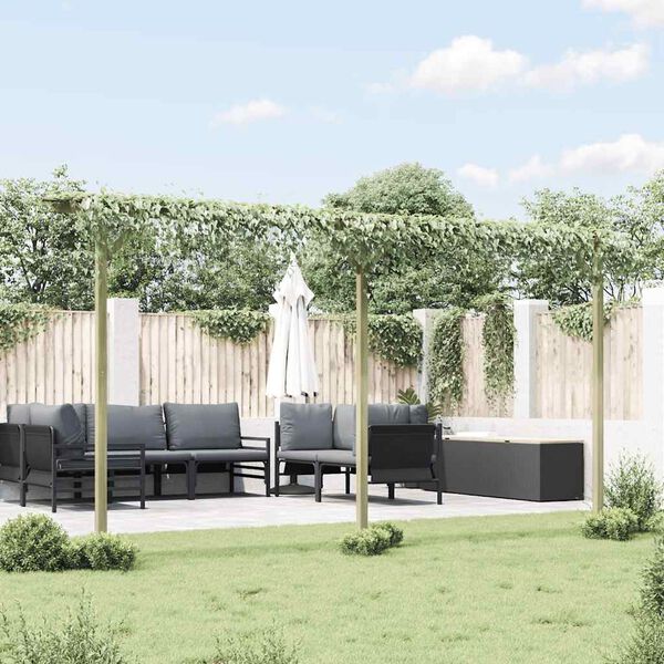 vidaXL Garden Pergola 410x40x203 cm Wood