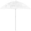 vidaXL Hawaii Beach Parasol White 240 cm